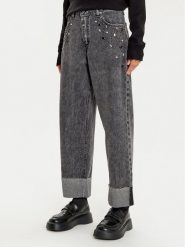 Haveone Jeansy PLS-M020 Czarny Wide Leg. Czarne jeansy Haveone, m, bez wzorów, z bawełny. Za 299.99 zł.