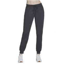 Spodnie sportowe damskie Go Dri Swift Jogger Pant. Szare spodnie dresowe Skechers, bez wzorów, z elastanu. Za 199.99 zł.
