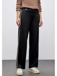 Cecil Spodnie w kolorze czarnym rozmiar: W44/L30. Czarne spodnie materiałowe Cecil, bez wzorów, z materiału, z podwyższonym stanem. Za 198.10 zł.