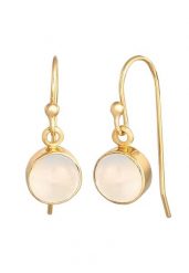 Elli Damskie kolczyki klasyczne Trend Blogger z kamieniem księżycowym w pozłacanym srebrze 925 Sterling Silver Kolczyki 1 ct. Szare kolczyki Elli, z kamieniem księżycowym, pozłacane. Za 293.99 zł.