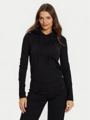 Guess Bluza V5RQ06 KCLH0 Czarny Regular Fit. Czarne bluzy Guess, xl, z aplikacjami, z syntetyku, bez kaptura. Za 179.99 zł.