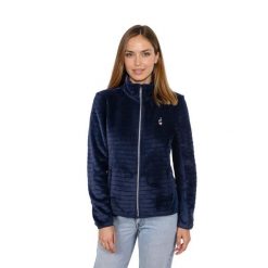 Bluza polarowa damska AULP VERKO Ciepła ze stójką. Niebieskie bluzy bez kaptura Aulp, bez wzorów, z polaru, bez kaptura. Za 279.99 zł.