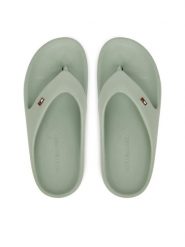 Tommy Hilfiger Japonki Th Comfort Beach Sandal FW0FW08522 Turkusowy. Niebieskie japonki Tommy Hilfiger, bez wzorów, z tworzywa sztucznego. Za 179.99 zł.
