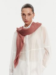 Calvin Klein Chusta K60K608779 Różowy. Czerwone chusty Calvin Klein, bez wzorów, z materiału. Za 199.99 zł.