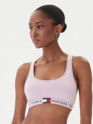 Tommy Hilfiger Biustonosz top UW0UW06221 Różowy. Czerwone biustonosze Tommy Hilfiger, bez wzorów, z bawełny. Za 149.99 zł.
