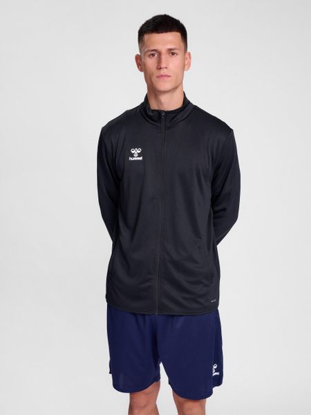 Bluza hmlESSENTIAL TRACK JACKET. Czerwone bluzy Hummel, s, bez wzorów, z materiału, klasyczne, bez ramiączek, bez kaptura. Za 100.00 zł.