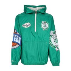 Kurtka wodoodporna Boston Celtics Team OG 2.0. Zielone kurtki Mitchell & Ness, l, z aplikacjami, z materiału, eleganckie, bez kaptura. Za 552.95 zł.