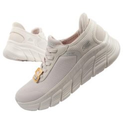 Buty sportowe damskie Skechers Bobs B Flex SLIP-INS. Brązowe buty treningowe Skechers, bez wzorów, bez zapięcia. Za 339.00 zł.