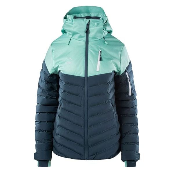 Kurtka narciarska damska Elbrus Estella W - zielona, Rozmiar XS. Zielone kurtki narciarskie ELBRUS, na zimę, m, bez wzorów, z materiału, bez kaptura, narciarskie, primaloft. Za 579.99 zł.