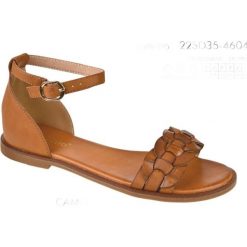 Evento Sandały Damskie z Plecionką 22SD35-4604 Camel brązowe. Brązowe sandały eVento, bez wzorów, ze skóry ekologicznej, bez obcasa, bez zapięcia. Za 139.00 zł.