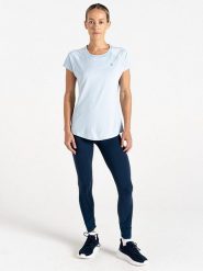 Dare 2b Koszulka sportowa "Corral Tee" w kolorze błękitnym rozmiar: 42. Niebieskie t-shirty sportowe Dare 2b, bez wzorów, z materiału, bez ramiączek, outdoorowe. Za 61.75 zł.