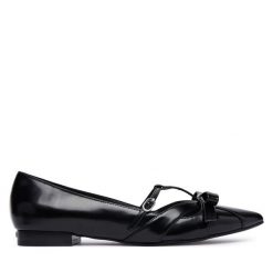 Baleriny Liu Jo. Czarne baleriny Liu Jo, bez wzorów, bez obcasa, bez zapięcia. Za 659.99 zł.