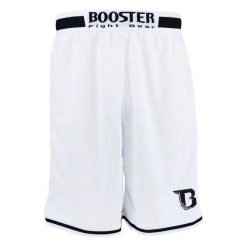 Szorty Booster Fight Gear Rapid Strike Pro 2. Białe szorty sportowe BOOSTER FIGHT GEAR, bez wzorów, z materiału, na fitness i siłownię. Za 259.00 zł.