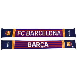 Szalik FC Barcelona dwustronny oficjalny licencjonowany. Czerwone szaliki i kominy FC Barcelona, bez wzorów, sportowe. Za 118.99 zł.