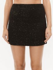 TWINSET Spódnica mini 232TT2182 Czarny Slim Fit. Czarne spódnice Twinset, bez wzorów, z syntetyku, mini. Za 749.99 zł.