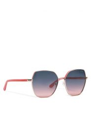 Guess Okulary przeciwsłoneczne GU00108 Różowy. Czerwone okulary przeciwsłoneczne Guess, z aplikacjami, z tworzywa sztucznego, metalowe. Za 429.99 zł.