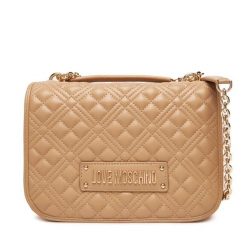 Torebka LOVE MOSCHINO. Brązowe torebki klasyczne Love Moschino, bez wzorów, klasyczne, bez dodatków. Za 659.99 zł.