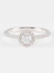 DIAMANTA Złoty pierścionek "Ahimsa" z diamentami rozmiar: 56. Szare pierścionki DIAMANTA, z diamentem, złote. Za 2,732.57 zł.