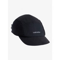 Czapka z daszkiem Icebreaker Shell+ Windbreaker 5 Panel Cap - black. Czarne czapki z daszkiem Icebreaker, bez wzorów, sportowe. Za 182.99 zł.