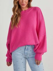 LA Angels Sweter w kolorze różowym rozmiar: XL. Różowe swetry LA Angels, xl, bez wzorów, z bawełny, bez ramiączek. Za 167.28 zł.