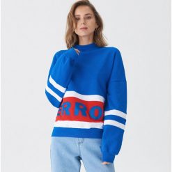Bluza oversize z napisem - Niebieski. Bluzy marki House. W wyprzedaży za 49.99 zł.