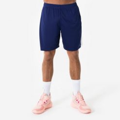 Spodenki do koszykówki unisex Short 100. Białe szorty KIPSTA, bez wzorów, z materiału, sportowe. Za 29.99 zł.