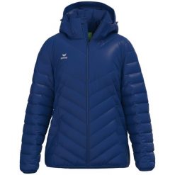 Damska kurtka puchowa Erima. Niebieskie kurtki Erima, s, bez wzorów, z materiału, z kapturem. Za 307.00 zł.