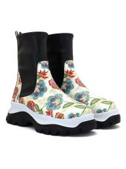 Goby Sztyblety w kolorze czarno-kremowym rozmiar: 37. Brązowe buty sportowe lifestyle Goby, bez wzorów, sportowe, bez zapięcia. Za 347.99 zł.