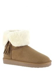 ISLAND BOOT Botki zimowe w kolorze jasnobrązowym rozmiar: 38. Brązowe botki Island Boot, bez wzorów, z materiału, bez obcasa, na platformie, bez zapięcia. Za 133.89 zł.