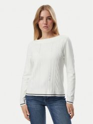 Liu Jo Sport Sweter TF6189 MS63L Kremowy Regular Fit. Białe swetry Liu Jo Sport, l, bez wzorów, sportowe, bez ramiączek. Za 559.99 zł.