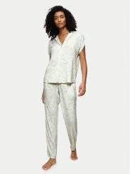 Triumph Piżama Boyfriend 10222611 Zielony Relaxed Fit. Zielone piżamy Triumph, bez wzorów, z wiskozy, bez kołnierzyka, bez ramiączek. Za 149.99 zł.