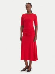 Tommy Hilfiger Sukienka koktajlowa Festive WW0WW47872 Czerwony Slim Fit. Czerwone sukienki Tommy Hilfiger, xxl, bez wzorów, z wiskozy, wizytowe, bez kołnierzyka, bez ramiączek. Za 849.99 zł.