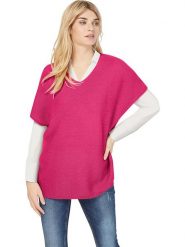 Heine Sweter w kolorze różowym rozmiar: 36. Różowe swetry Heine, bez wzorów, ze splotem, bez ramiączek. Za 43.99 zł.