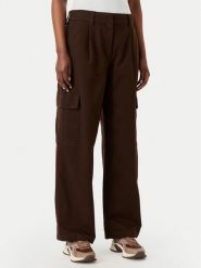 Calvin Klein Jeans Spodnie cargo LV047F623G Brązowy ciemny Relaxed Fit. Brązowe spodnie materiałowe Calvin Klein Jeans, bez wzorów, z bawełny. Za 409.99 zł.