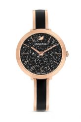 Swarovski - Zegarek Crystalline 5580530. Czarne zegarki Swarovski, szklane. W wyprzedaży za 1,259.90 zł.