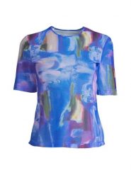 Koszulka Sportowa Damska Casall Sheer Mesh Tee Oddychająca Szybkoschnąca. Niebieskie t-shirty sportowe Casall, l, bez wzorów, z materiału, bez ramiączek, na fitness i siłownię. Za 179.00 zł.