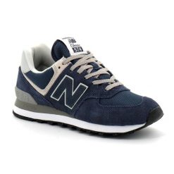 New Balance WL574EVN. Niebieskie buty sportowe lifestyle New Balance, bez wzorów, z zamszu, sportowe, bez zapięcia. Za 446.53 zł.