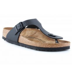 Japonki Birkenstock Gizeh W 0043693 czarne. Czarne japonki bez wzorów, z materiału. Za 490.22 zł.
