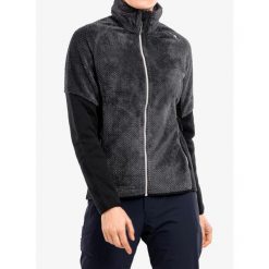 Polar damski CMP Carmela Jacket. Czarne bluzy z polaru CMP, xl, bez wzorów, z polaru, trekkingowe. Za 146.99 zł.