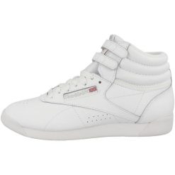 Damskie trampki na co dzień Reebok F S HI 100000103 Biały. Białe trampki Reebok, bez wzorów, z materiału, bez zapięcia. Za 396.25 zł.