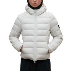 Kurtka ECOALF ASPENALF JACKET Biały. Białe kurtki Ecoalf, bez wzorów, z tkaniny, sportowe, bez kaptura. Za 865.89 zł.
