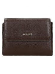 Wojas Skórzany portfel w kolorze brązowym - 13 x 10 x 3 cm rozmiar: onesize. Brązowe portfele Wojas, bez wzorów, z materiału. Za 191.07 zł.