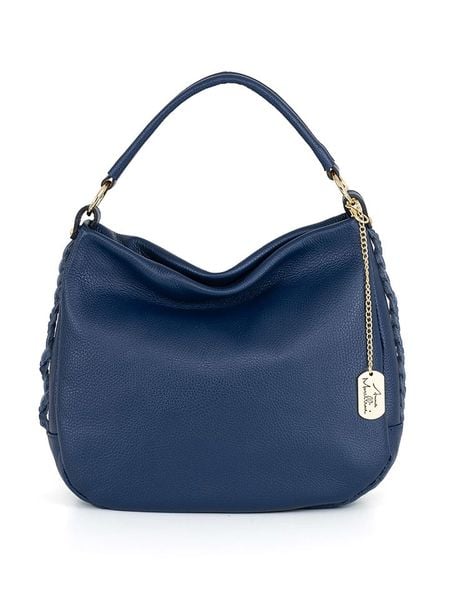 Anna Morellini Skórzana torebka "Sylvana" w kolorze granatowym - 33 x 30 x 11 cm rozmiar: onesize. Niebieskie torebki klasyczne Anna Morellini, bez wzorów, z materiału, bez dodatków. Za 260.99 zł.