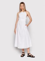 Herskind Sukienka letnia Petra 4416610 Biały Regular Fit. Białe sukienki Herskind, bez wzorów, z bawełny, bez kołnierzyka, bez ramiączek. Za 559.99 zł.