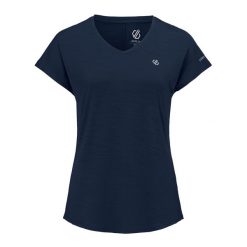 T-shirt Damski Sportowy. Niebieskie t-shirty sportowe Dare 2b, s, bez wzorów, z elastanu, bez ramiączek, trekkingowe. Za 89.99 zł.