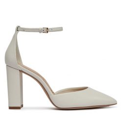 Półbuty Aldo. Białe półbuty wsuwane Aldo, bez wzorów, bez obcasa, na obcasie. Za 469.99 zł.