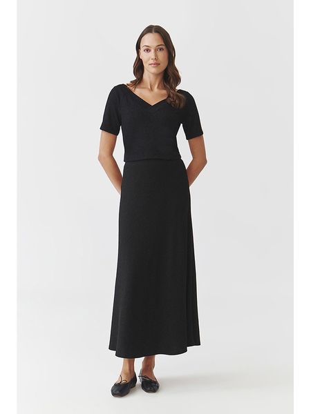 TATUUM Spódnica "Lumina" w kolorze czarnym rozmiar: 40. Czarne spódnice Tatuum, na co dzień, bez wzorów, maxi, proste. Za 122.38 zł.