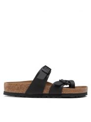 Birkenstock Japonki Mayari 0071791 Czarny. Czarne japonki Birkenstock, bez wzorów, ze skóry. Za 269.99 zł.