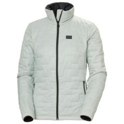 Damska kurtka puchowa Helly Hansen Lifaloft. Zielone kurtki narciarskie Helly Hansen, l, bez wzorów, z materiału, bez kaptura, narciarskie. Za 835.50 zł.
