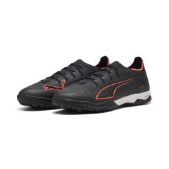 Buty piłkarskie unisex ULTRA 6 PRO CAGE PUMA. Czarne buty do biegania Puma, bez wzorów, bez zapięcia, do biegania. Za 519.00 zł.